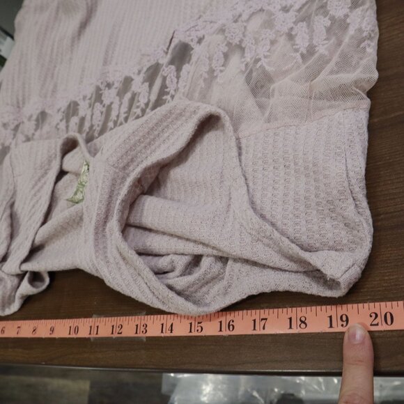 Vocal Sheer Lace Vest Womens XL Purple Romantic Ethereal Cottagecore Fairycore - Picture 15 of 16